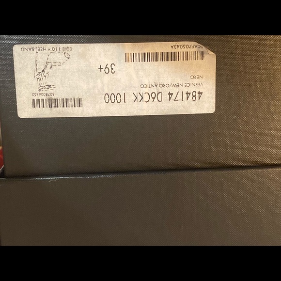 ****GENTLY USED Patent Leather Edie Heeled Sandals - Picture 6 of 8